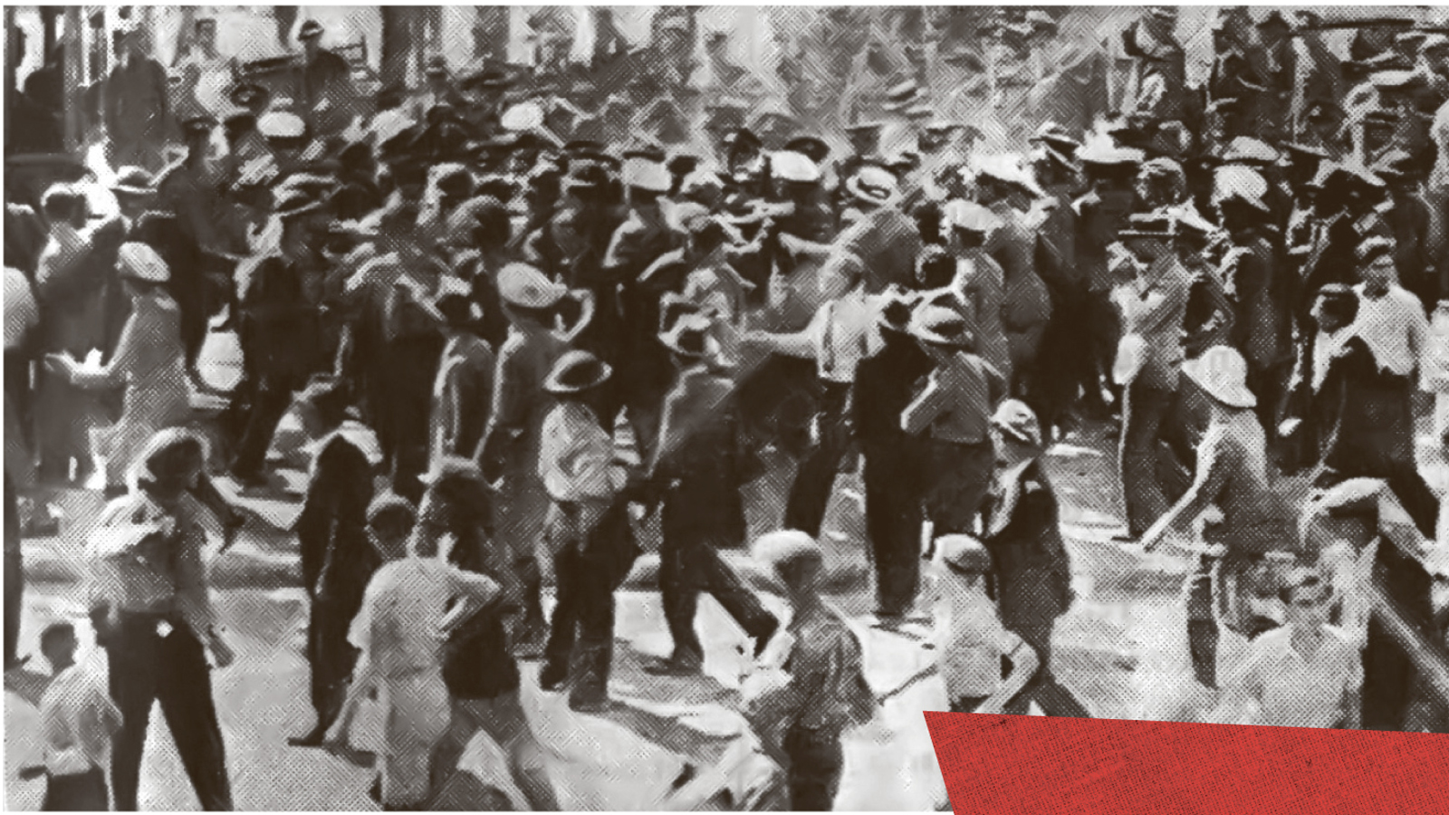 Τα ταξικά εργατικά σωματεία διαλύουν τη φασιστική επίδειξη της 26ης Ιούνη 1933, στο Σταθμό Λαρίσης.